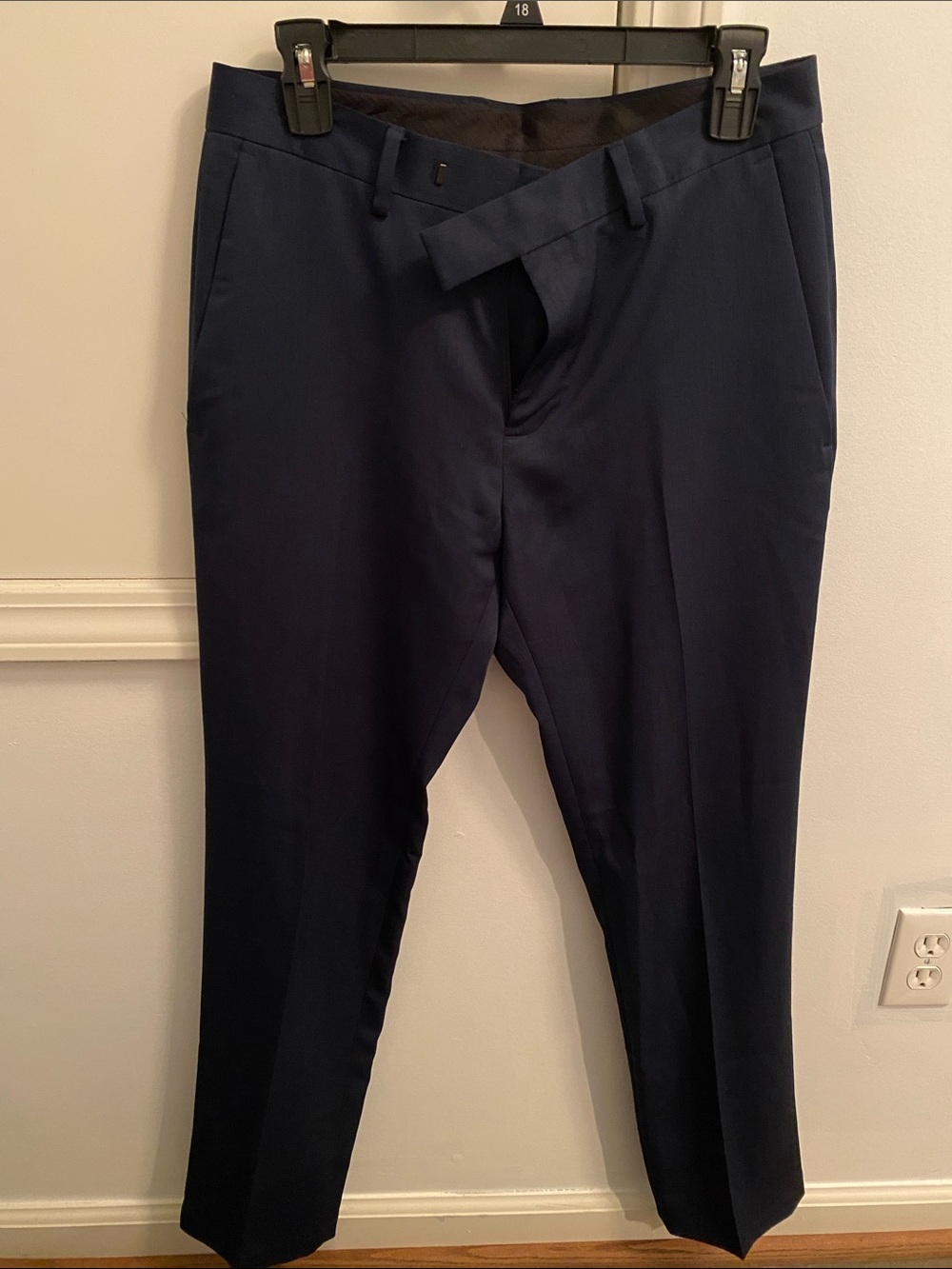 Men's Navy Dress Pants - Classic Tailored Fit